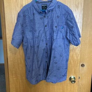KAVU Short Sleeve Button Down XXL